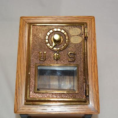 Vintage P.O. Mailbox Door Bank with Combination