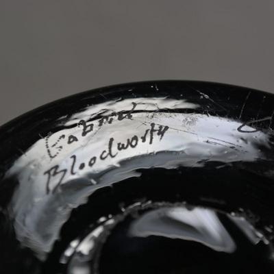 Signed Gabriel Bloodsworth Blue Urn "Equinox" 2012