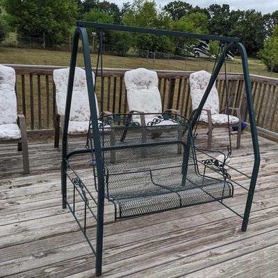 Metal Free Standing Bench Swing