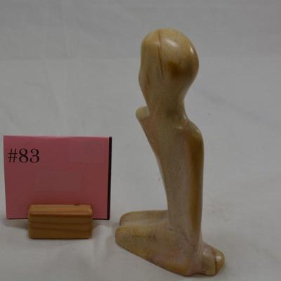 Soapstone Figure Sculpture 8"