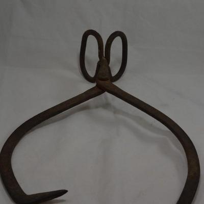 Antique Iron Ice Block Tongs