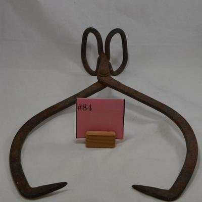 Antique Iron Ice Block Tongs