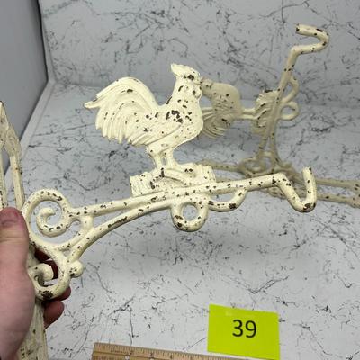 Reproduction Rooster Wall Hooks