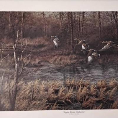 Terry Redlin - Apple River Mallards and Autumn Shoreline