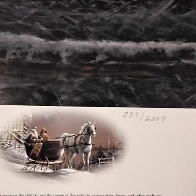 Terry Redlin - Winter Wonderland Limited Edition  837/2007 With COA