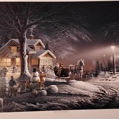 Terry Redlin - Winter Wonderland Limited Edition  837/2007 With COA