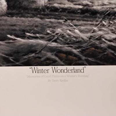 Terry Redlin - Winter Wonderland Limited Edition  837/2007 With COA