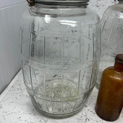 Vintage Pickle Barrel Jars + more