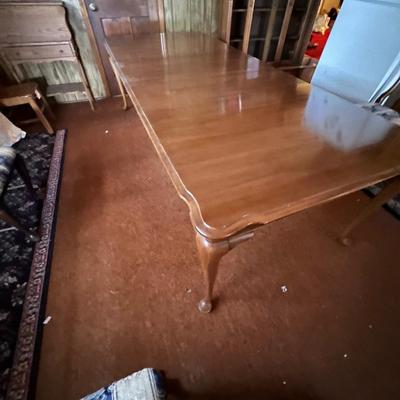 Rococo Style Expandable Wooden Dining Table (K-RG)