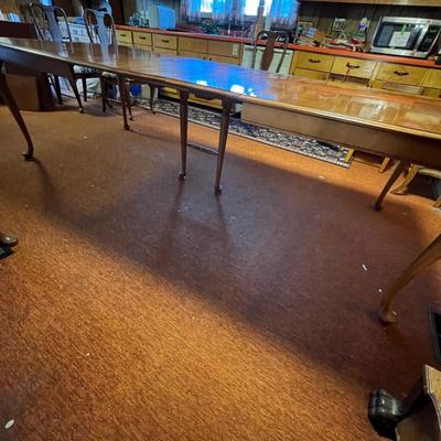 Rococo Style Expandable Wooden Dining Table (K-RG)