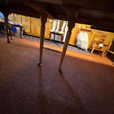 Rococo Style Expandable Wooden Dining Table (K-RG)