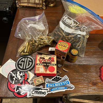 Gun Cleaners, Used Shells, Gun Stickers