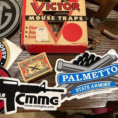 Gun Cleaners, Used Shells, Gun Stickers