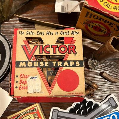Gun Cleaners, Used Shells, Gun Stickers