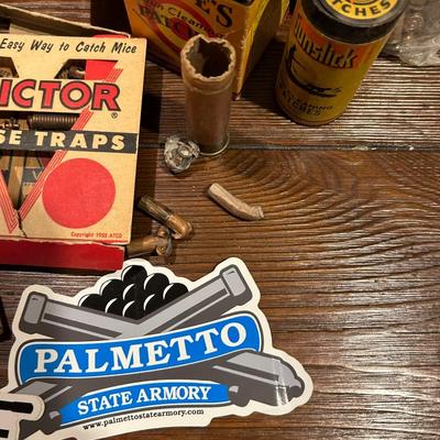 Gun Cleaners, Used Shells, Gun Stickers