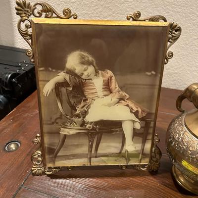 Brass Vase, and Picture
