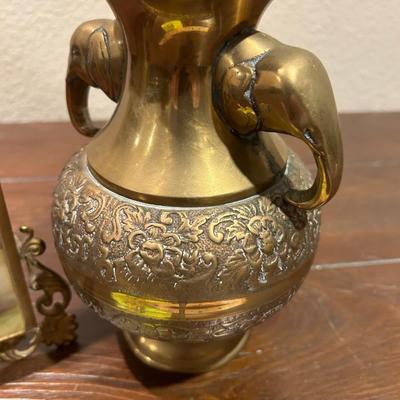 Brass Vase, and Picture