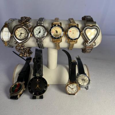 Gucci, Buler, Timex & More - Ten Ladies Watches (K-RG)