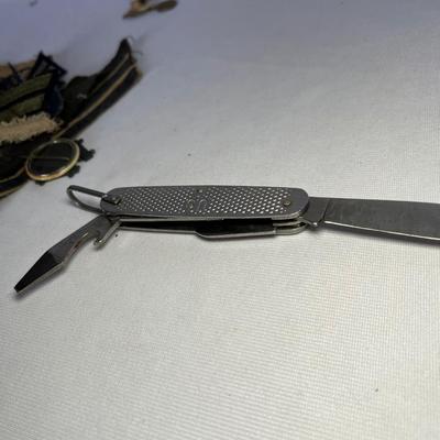 Army Issue Pocket Knife, Military Patches, Buttons, Ribbon Bars & More (K-RG)