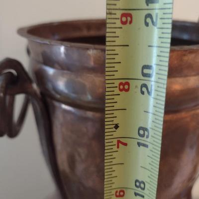 Large Copper Double Ring Jug