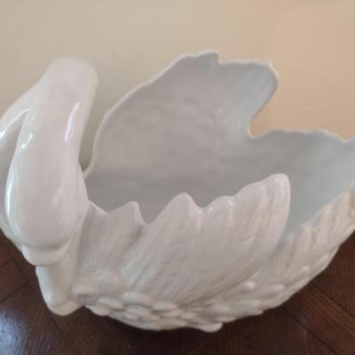 Ceramic Swan Centerpiece Bowl or Vase