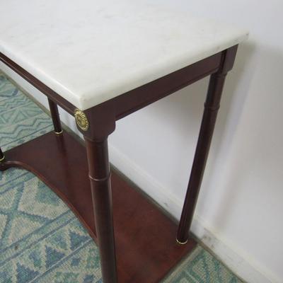 Vintage Bombay Co Marble Top Console Table
