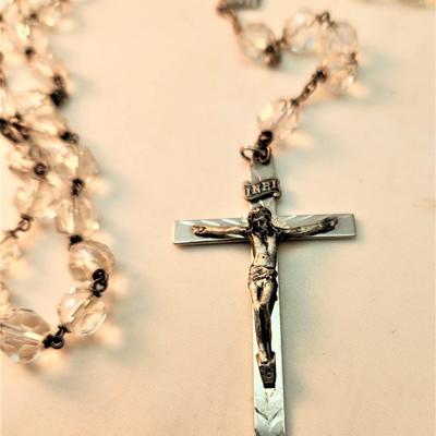 Lot #17  AFCO Sterling & Crystal Rosary