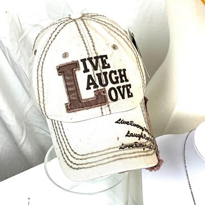 307 LIve, Laugh, Love Hat, Infinity Scarf, Necklace, Earrings, Bracelet, Faith Necklace