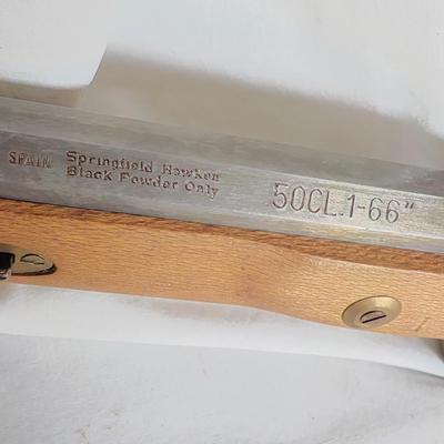 Springfield Hawken Black powder 59CL-66 in./ est. $200 to $500.
