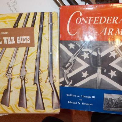 2 Hard cover books Confederate Arms and Civil War Guns.,