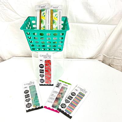 335 Basket with New Nail Boards and Candied Nail Decor
