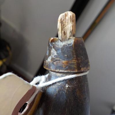1850 Powder horn for small caliber small arms.