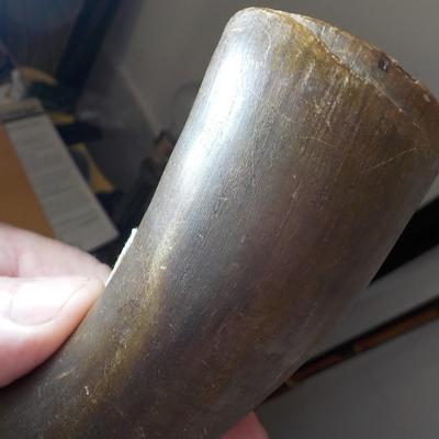 1850 Powder horn for small caliber small arms.