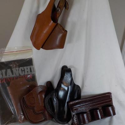 Bianchi Holsters (5) all new condition. est. $25 to $45.