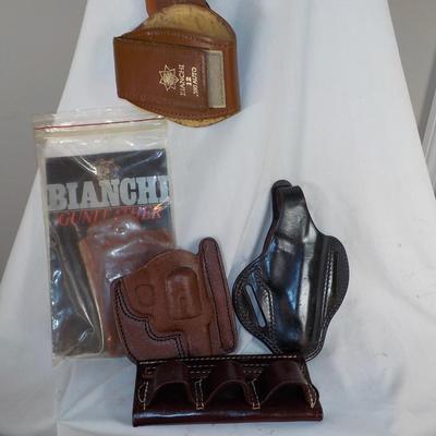 Bianchi Holsters (5) all new condition. est. $25 to $45.