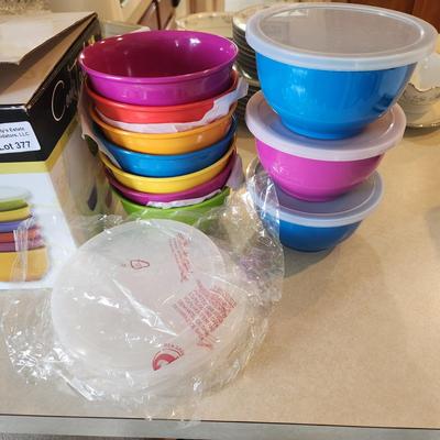 10 Cook's Tools Melamine Mixing Bowls w Lids