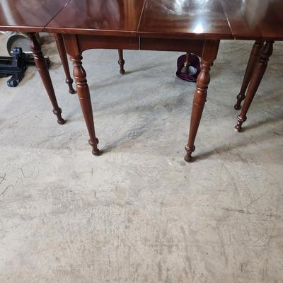 Solid Wood Drop Leaf Table Double Gateleg 72x45x30