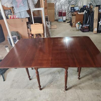 Solid Wood Drop Leaf Table Double Gateleg 72x45x30