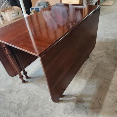 Solid Wood Drop Leaf Table Double Gateleg 72x45x30