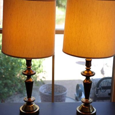 34" Tall Underwriters Labortories Portable Lamps (2)