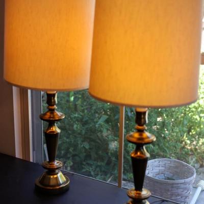 34" Tall Underwriters Labortories Portable Lamps (2)