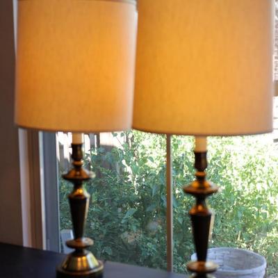 34" Tall Underwriters Labortories Portable Lamps (2)
