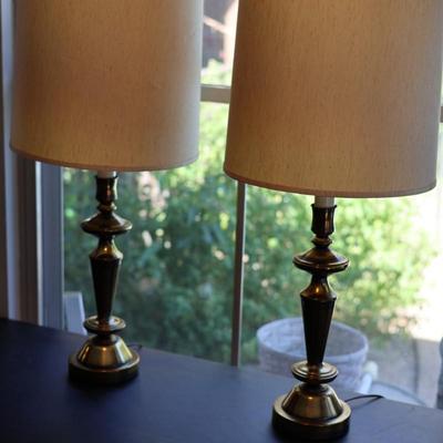 34" Tall Underwriters Labortories Portable Lamps (2)