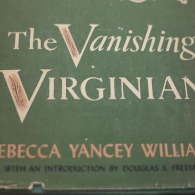 SIGNED from 1940, The Vanishing Virginian, By: Rebecca Yancey Williams