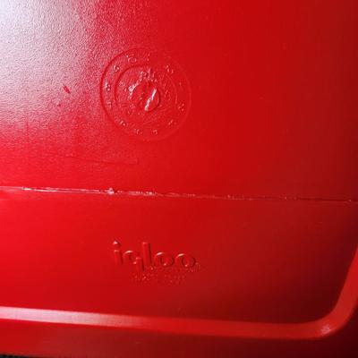 Cooper Tools Red Igloo Cooler Chest 1995 Made in USA