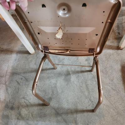 Mid Century MCM Vintage Hamilton Cosco  Metal Foldup Chair