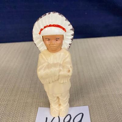 Vintage Celluloid Native American Chief Doll