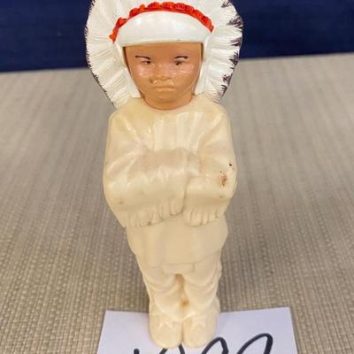 Vintage Celluloid Native American Chief Doll