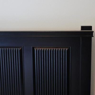 Pier1 -Double Bedframe  W/ Mattress & (2) Nightstands
