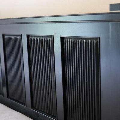 Pier1 -Double Bedframe  W/ Mattress & (2) Nightstands